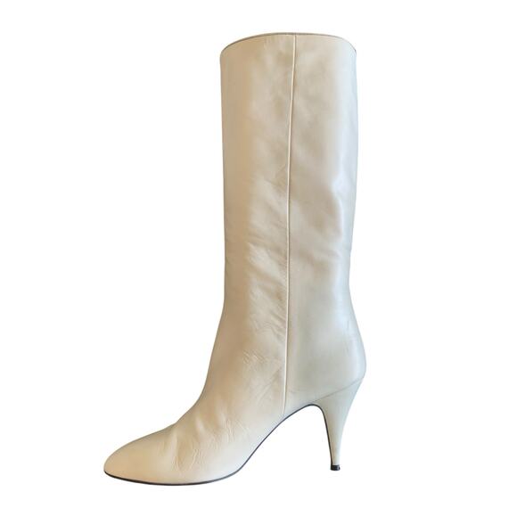 La Marca Glitter Heeled Boots Pointed Toe Western Cowgirl Made in Italy Size 7.5 - Picture 6 of 14